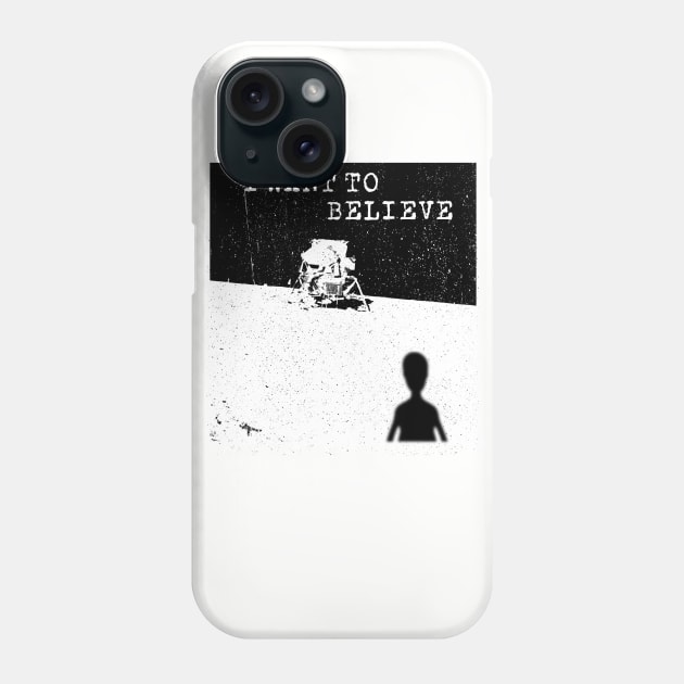 Moon Landing Conspiracy T shirt Phone Case by sfcubed