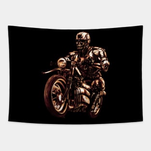 Robot Motorbike Tapestry