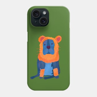 Hear me Rowr - Courageous Lion Dog Drawing Phone Case