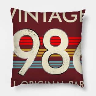 Vintage 1986 All Original Parts Pillow
