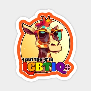 G in LGBTIQ | Gay giraffe Magnet