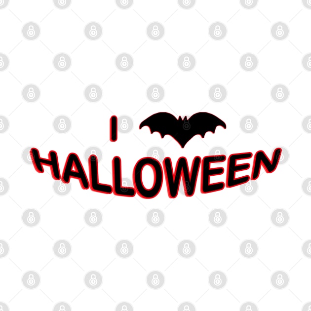 I Love Halloween (BAT) by BlakCircleGirl