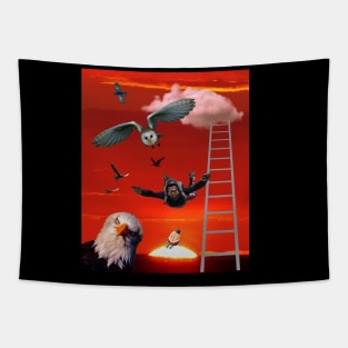 FLY LIKE THE BIRDS STAIRWAY TO DREAMS HUMPTY DUMPTY AWAITS Tapestry