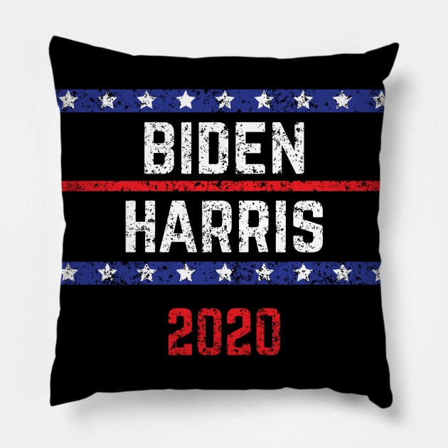 Joe Biden 2020 and Kamala Harris On One Ticket Distressed Pillow by YourGoods