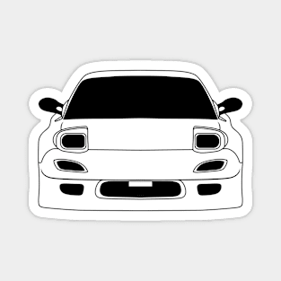 Mazda RX7 Black Outline Magnet