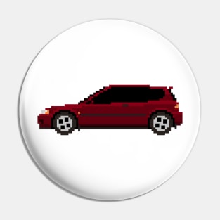 Honda Civic EG Pixelart Pin