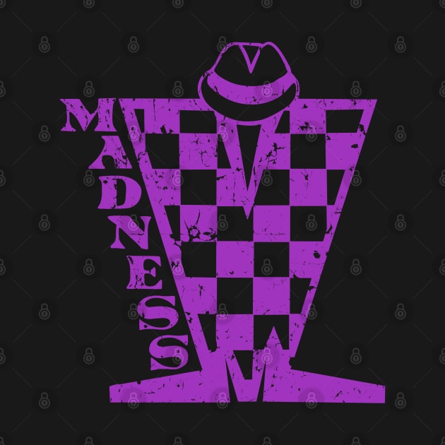 Madness Checkerboard HD - Distressed Purple by Skate Merch