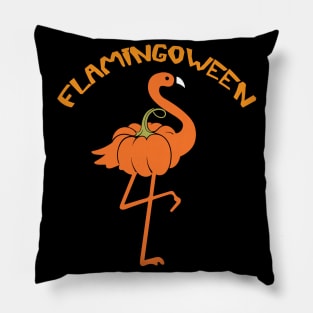 Flamingo funny halloween flamingoween pumkin casual Pillow