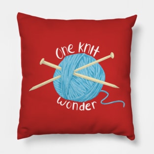 One Knit Wonder (white) Pillow