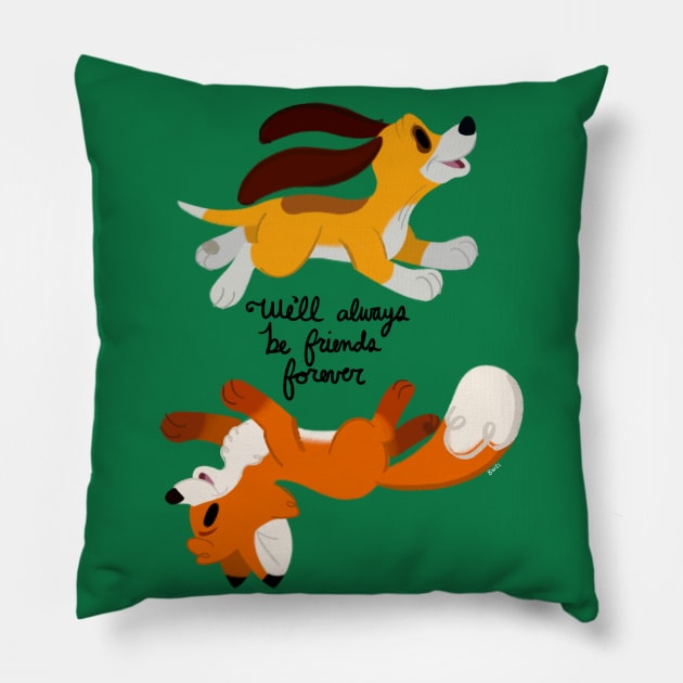 Friends Forever Pillow by zipadeelady