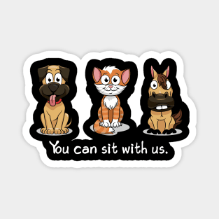 'You Can Sit With Us' Radical Kindness Anti Bullying Shirt Magnet