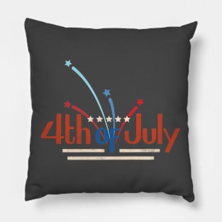 Fourth of July with Fireworks Pillow