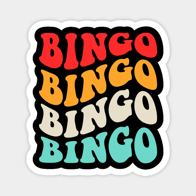 Bingo Player Retro groovy Magnet by  WebWearables