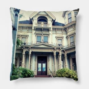 Victorian Antique Building Pillow