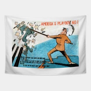 WWII America's Playboy FDR Tapestry