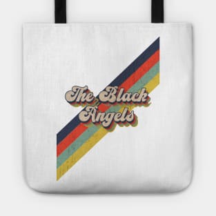 retro vintage color The Black Angels Tote