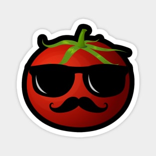 Cool Tomato with mustache Magnet