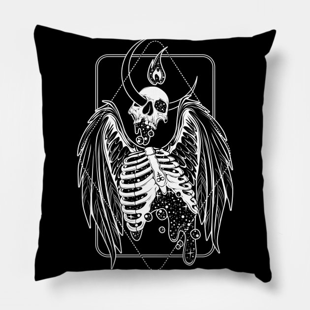 Dark Angel Bringer of Light Pillow by Von Kowen