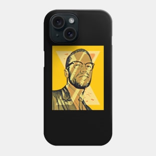 Malcolm X Yellow Phone Case