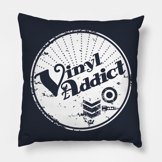 Vinyl Addict Pillow by modernistdesign