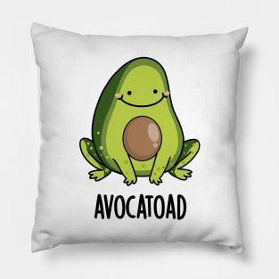 Avocatoad Funny Avocado Toad Pun Pillow