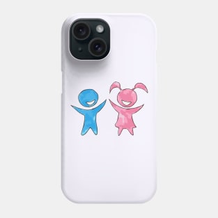 Blue Boy | Pink Girl Phone Case