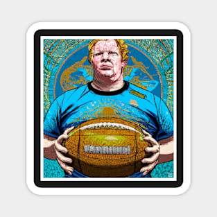 Rugby Player Print Magnet