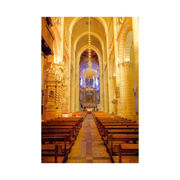 Looking Along the Nave, Evora Cathedral by BrianPShaw