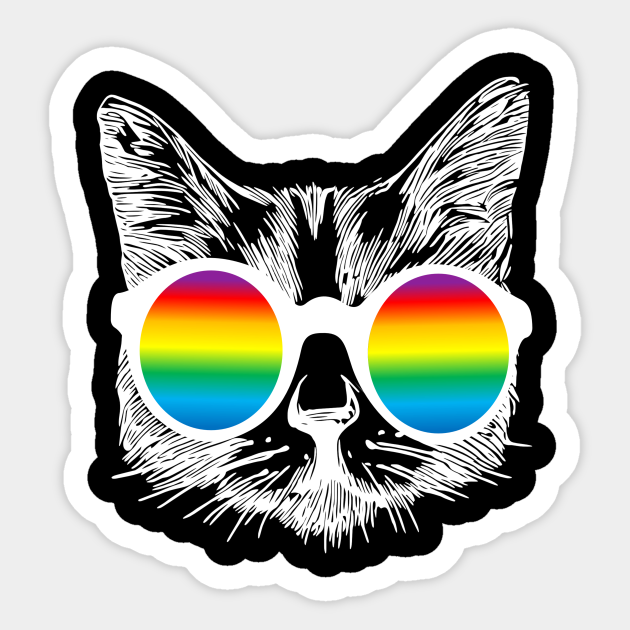 Gay Pride Sticker Gay Cat Lover Lgbt Stickers Pansexual Pride Sticker