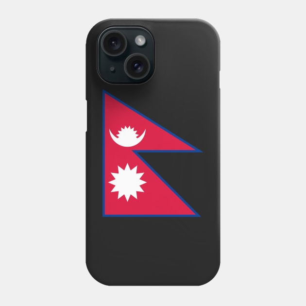 Nepalese Flag Phone Case by SusanaDesigns