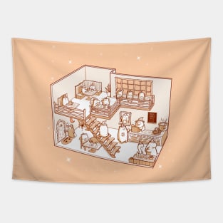 Magical Animal Cafe Tapestry