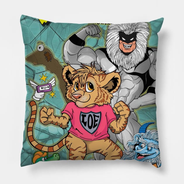 Loey the Liger #1 Alternate Cover #1 Pillow by The League of Enchantment