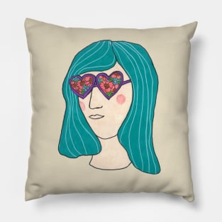 Flower Sunglasses Pillow