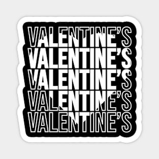 valentines text line art T-Shirt Magnet