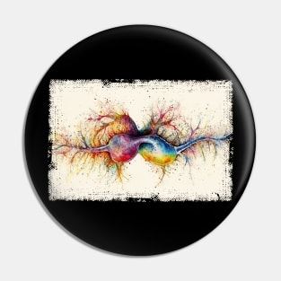 Abstract Human nerve cell Pin