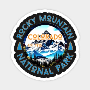 vintage Rocky Mountain National Park Colorado Hiking Nature Outdoors Magnet