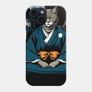Vaporwave Samurai Cat Phone Case