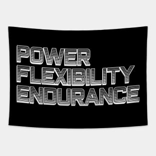 Power Flexibility Endurance Training and Bodybuilding Tapestry