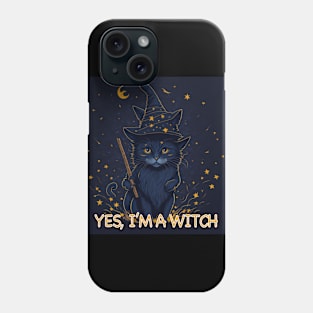 Halloween Witch Cat Phone Case