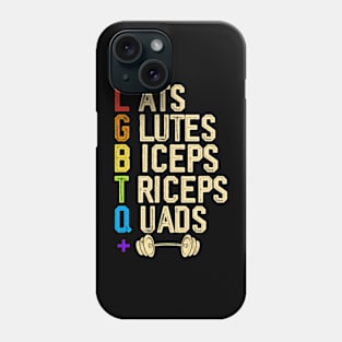 Lgbtq Weightlifting Quads Squad Phone Case