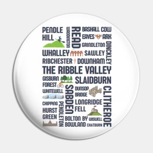 Ribble Valley - Pendle Hill - Lancashire towns - British tourism - Ex pat Pin