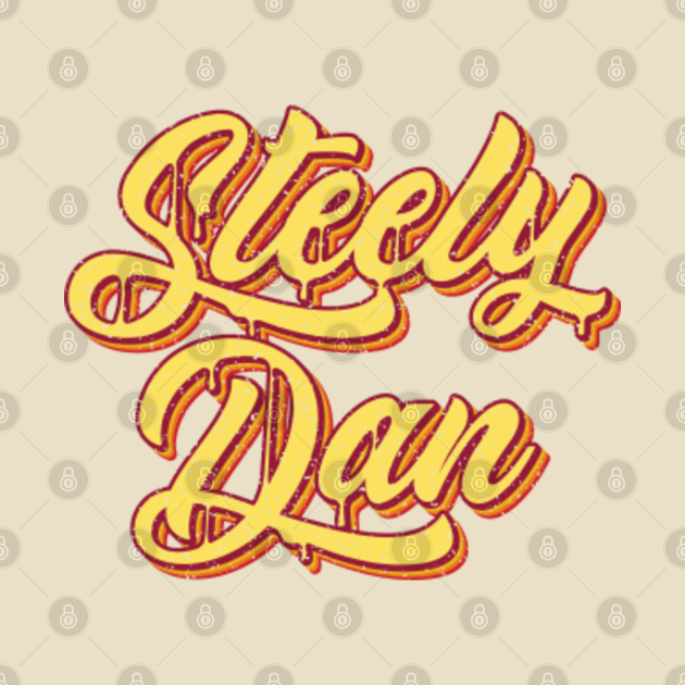 Retro Steely Dan Typography - Steely Dan - T-Shirt