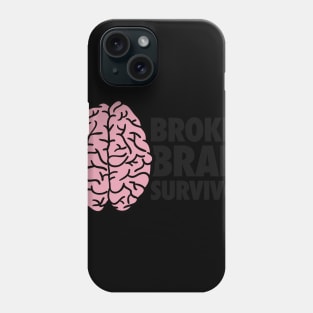 Survivor - Get Well Gift Cracked Skull Concussion Phone Case