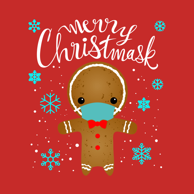 MERRY CHRISTMASK - Gingerbread man design by The Trendy Rags