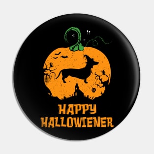 Halloween Dachshund Dog Happy Hallowiener Pin