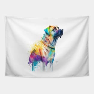 Anatolian Shepherd Dog In Watercolor & Pen Tapestry