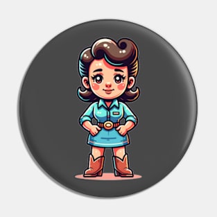 Patsy Cline Cowgirl Pin