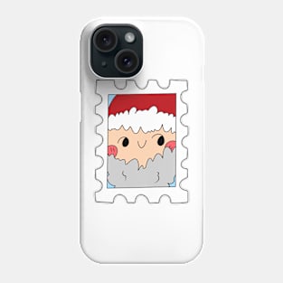 Cute Santa clause stamp, funny christmas Phone Case