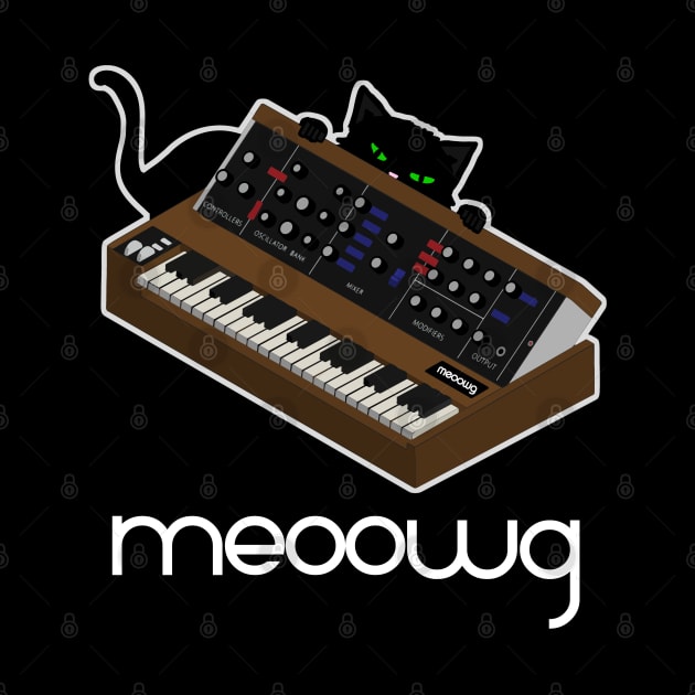 Electronic Musician Funny Cat Meow With Analog Synthesizer by Mewzeek_T