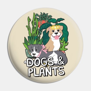 cute dogs and plants Pin